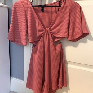 Small dusty rose romper with side cut outs